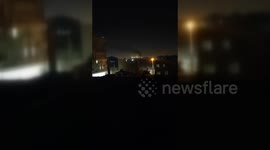 Iran: Fire in Tehran following Israeli attack on Iran