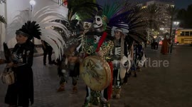 Dia de Los muertos at the Olvera street in Los Angeles, California