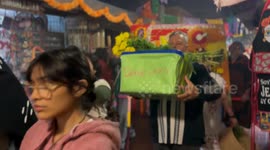 Dia de Los muertos at Placita Olvera in Los Angeles, California