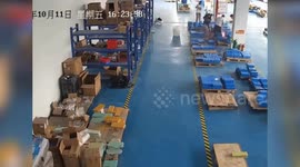 Single battery starts blaze that destroys factory's entire supply