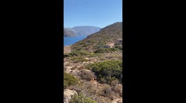 Early Christian tombs and necropolis on the unspoiled Greek island of Telendos