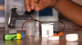 Indian man enters Guinness World Records with smallest washing machine ever
