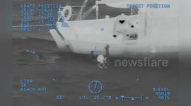 US: Coast Guard Airlifts Man and Cat from Peril at Sea