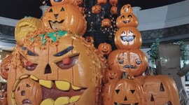 Big pumpkins decoration for Halloween