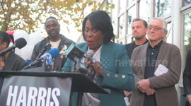US: Artist and activist Support Harris at GOTV rally in Philadelphia, PA