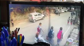 Motorcycle rider dazed by head-on crash with oncoming car