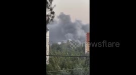 Palestine: Israeli warplanes attack a location north of the Nuseirat refugee camp in central Gaza