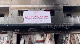 The Palestine Red Crescent teams have established an Advanced Medical Post (AMP) in Al-Naser neighborhood, Gaza City