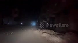 Gaza Strip: Palestine Red Crescent Society teams retrieved the body of an individual and assisted two injured individuals following an attack by Israeli forces on a house on Al-Nafaq Street in Gaza City
