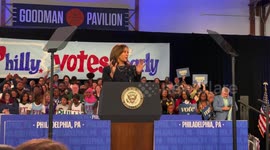 Vice President Kamala Harris addresses Philadelphia rally: “Is Gen Z in the house?”