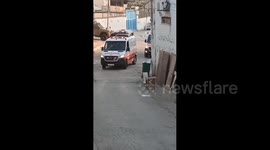 West Bank: Israeli forces handicap movement of ambulance vehicles during a raid into Askar refugee camp in the West Bank