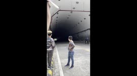 Motorcycle falls after exiting Kabyang Tunnel in Maragondon
