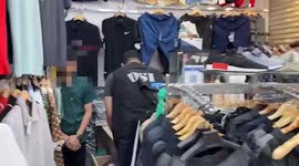 Police raid shop selling fake football shirts of Premier League teams