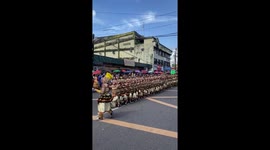 Filipinos hold colourful street festival