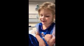 Four-year-old girl on medication leaves parents in stitches with woozy state