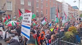 Ireland: Palestine solidarity protest in Dublin