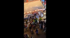 Firecracker shop catches fire causing panic among customers in India