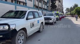 Gaza: Palestine Red Crescent Society teams managed to evacuate 20 patients and 14 companions from Kamal Adwan Hospital in northern Gaza to Al-Shifa Hospital in Gaza City