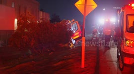 US, Los Angeles: Ontario AMR Ambulance Driver Fell Asleep Behind Wheel and Crashes While Transporting Patient