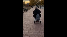 Man Surprises His Wife With a Playful Drive-By