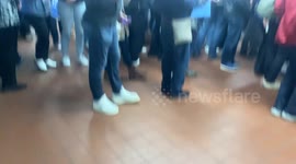 Crowded Subway after Kamala Harris Rally in Philadelphia PA