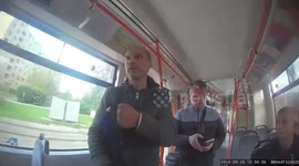 Passenger escapes ticket controller by jumping out of tram window but loses passport