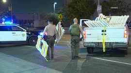US, Los Angeles: East Los Angeles Police Presence Cant Stop Dodger Fans After Game 3 Victory