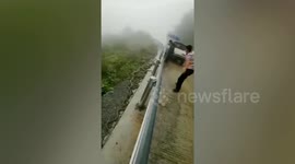 Brave driver removes dozens of snakes from roadside in India