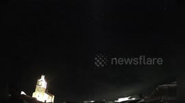 Meteor lights up sky in a dazzling fireball over Spain