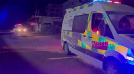 The evacuation of patients from Kamal Adwan Hospital