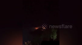 German tourist trapped during mountain fire is rescued in Indonesia