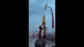 Oddly terrifying Balinese ritual enthralls tourists