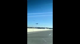 AN-2 plane makes hard landing on highway in Stavropol