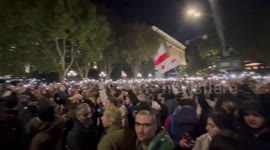 Thousands protest parliamentary election results in Tbilisi