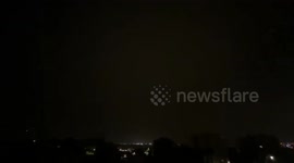 Spain: Strom and Lightning During Storm Dana in Málaga