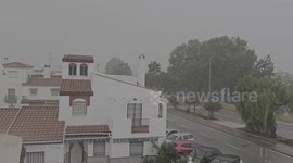 Spain: Storm Dana brings heavy rain to Vélez-Málaga