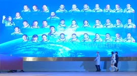 China: Send-off ceremony held for Shenzhou-19 astronauts before launch