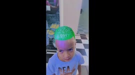 Child shows off unique Hulk haircut in Brazil