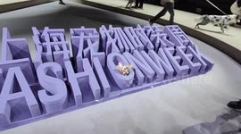 China: Multiracial Pets at Fashionweek in Shanghai