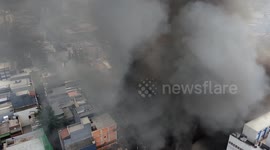 Massive Fire Erupts at Shopping Mall 25 in São Paulo, Prompting Emergency Response