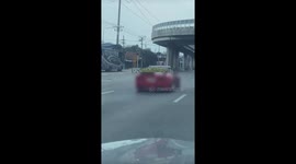 Supercar carries a tray of oranges on the back to sell at market