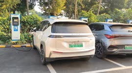 China: A Street Charging Station in Fuyang