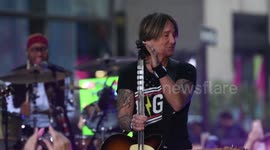 US: Keith Urban Performs on NBC Today Show in New York