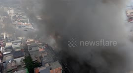 Brazil: Massive Fire Erupts at Shopping Mall 25 in São Paulo, Prompting Emergency Response