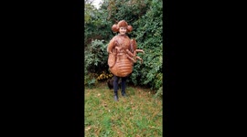 Paper Mache Cicada Shell Costume