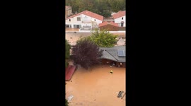 Woman and Her Dog Rescued by Helicopter During Deadly Flash Floods in Spain