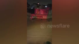 Floods surge through streets as DANA storm hits Valencia, Spain
