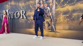 Jono and Amy Castano attend Australian Premiere of GLADIATOR II red carpet