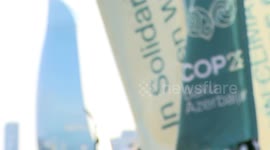 Azerbaijan: Flags of the Climate Change Convention in Baku