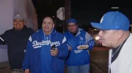 US, Los Angeles: East LA Dodgers Fans Celebrate World Series Win SOT Part 3